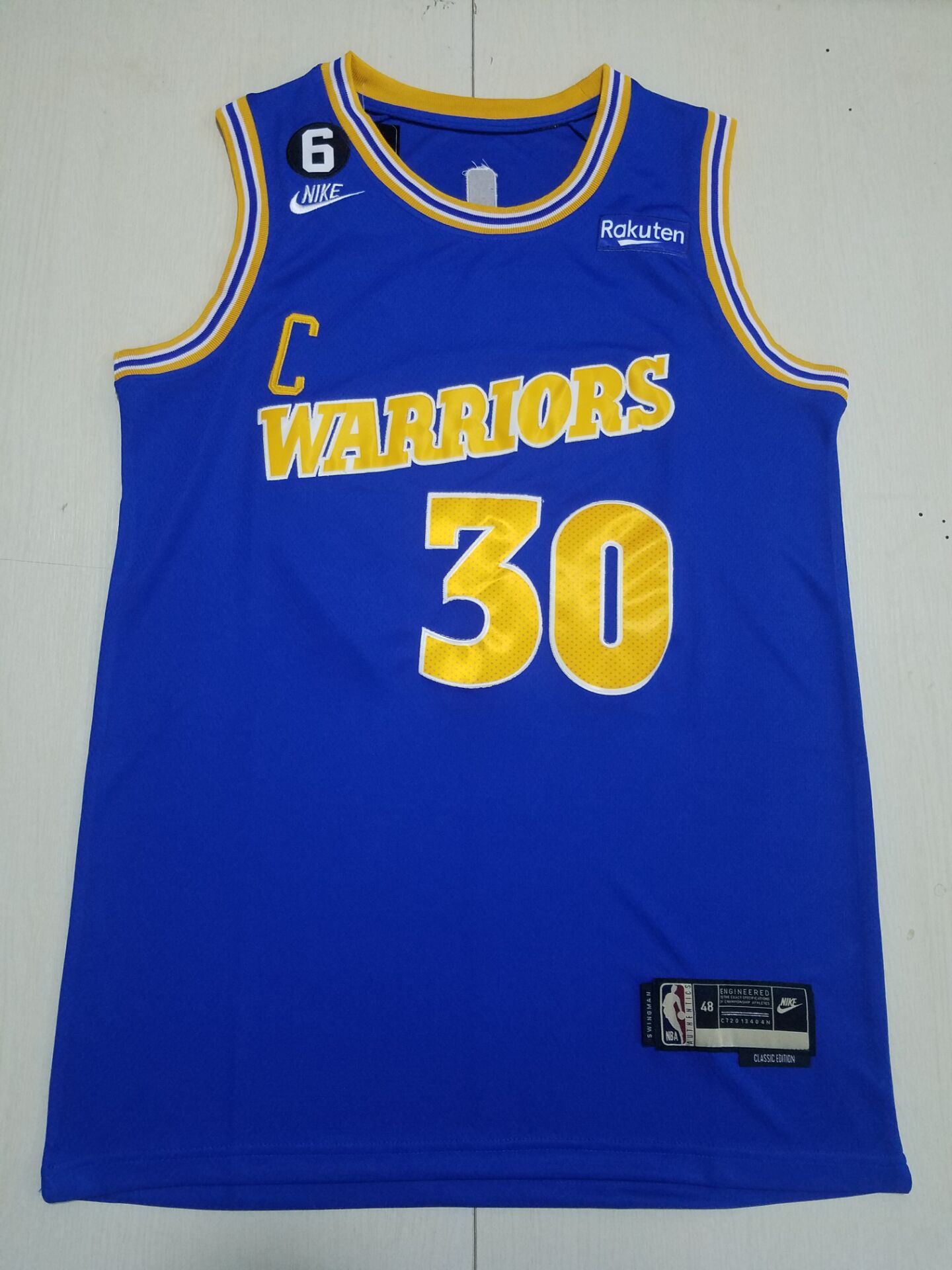 Men Golden State Warriors 30 Curry Blue Nike 2022 NBA Jerseys
